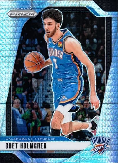 Chet Holmgren - 2024-25 Panini Prizm - Oklahoma City Thunder Hyper #17