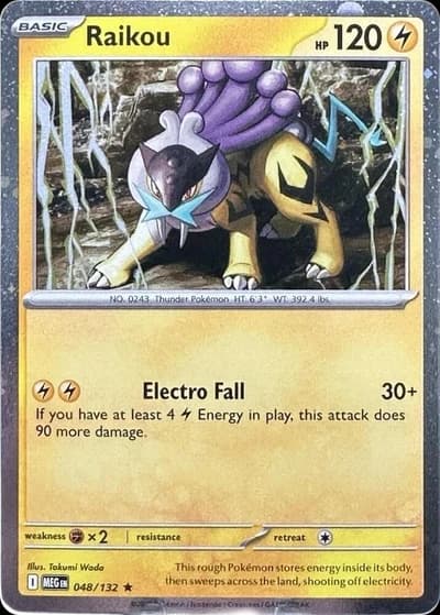 Raikou - 048/132 (Cosmo Holo) - Mega Evolution