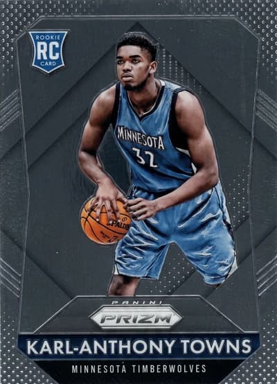 Karl-Anthony Towns 2015-16 Panini Prizm #328 RC PSA 9