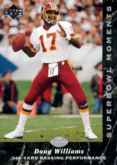 1992 Upper Deck NFL Experience Doug Williams Super Bowl XXII MVP Washington Redskins