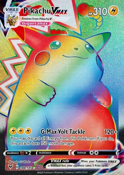Pikachu VMAX Rainbow Rare (PSA 9)