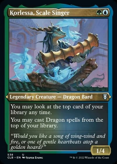 Korlessa, Scale Singer (Commander Legends: Battle for Baldur's Gate Foil Etched)