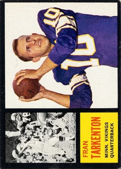 Fran Tarkenton 1962 Topps #90 Rookie EX-MT