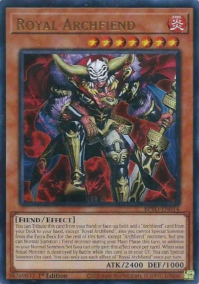 Royal Archfiend (BPRO-EN014) - Ultra Rare