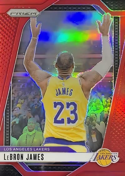 2024 Panini Prizm Basketball Red /299 #130 LeBron James (Los Angeles Lakers) PSA 9