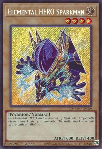 Elemental HERO Sparkman - MZMU-EN059 Secret Rare