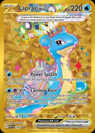 Lapras ex #164 Scarlet & Violet Promo Cards