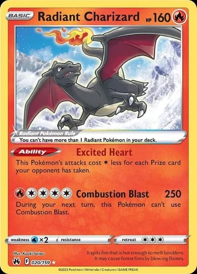 Radiant Charizard - Crown Zenith 020/159