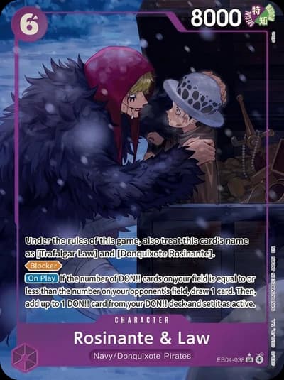 Rosinante & Law (Alternate Art) - EB04-038 - Super Rare (Foil)