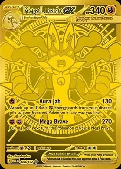 Mega Lucario ex - 188/132 - ME01 Mega Evolution (MEG)