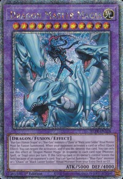 Dragon Master Magia (Battles of Legend Terminal Revenge BLTR-EN118 Quarter Century Secret Rare)