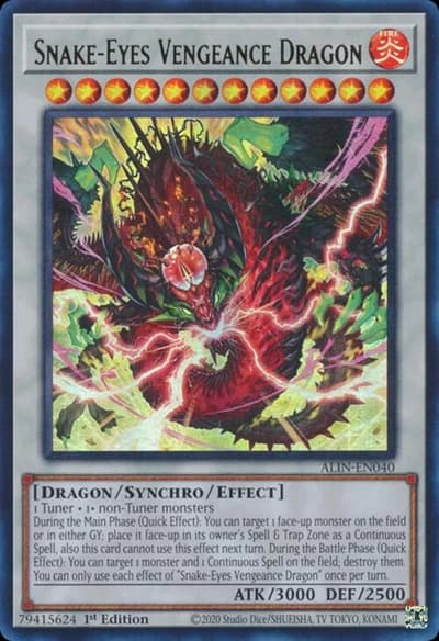 Snake-Eyes Vengeance Dragon (Alliance Insight ALIN-EN040 Ultra Rare)