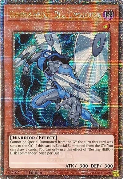 Destiny HERO - Disk Commander (Quarter Century Secret Rare) - RA03-EN176