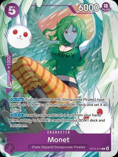 Monet (Dash Pack) - OP14-074 - Rare (Foil)