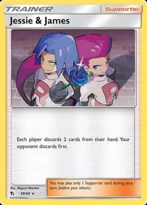 Jessie & James Reverse Holofoil (Hidden Fates 58/68)