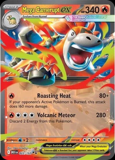 Mega Camerupt ex - 022/132