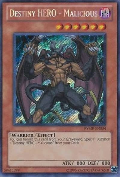 Destiny HERO - Malicious - RYMP-EN034 Secret Rare