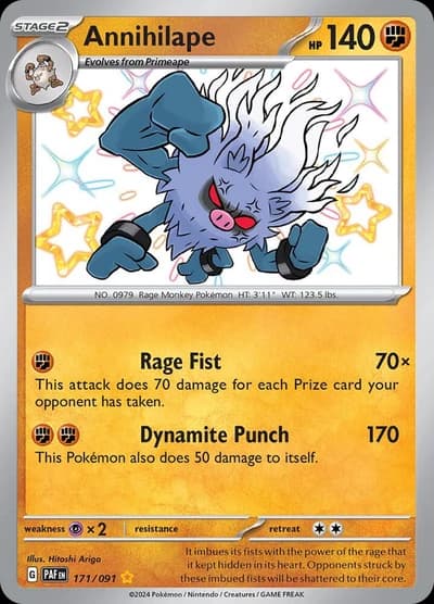 Annihilape #171/091 - Pokemon SV: Paldean Fates