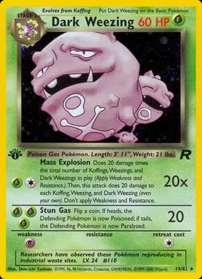 Dark Weezing 1st Edition Holofoil (Team Rocket 14/82)