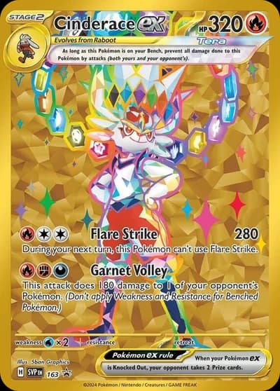 Cinderace ex #163 Scarlet & Violet Promo Cards