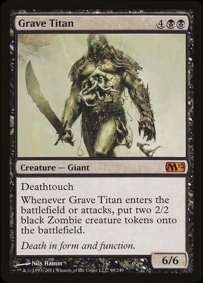 Magic 2012 (M12) - Grave Titan - Creature - Giant #98