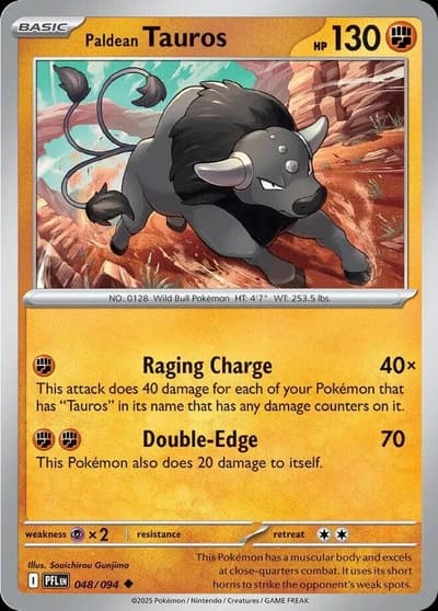 Paldean Tauros - Phantasmal Flames